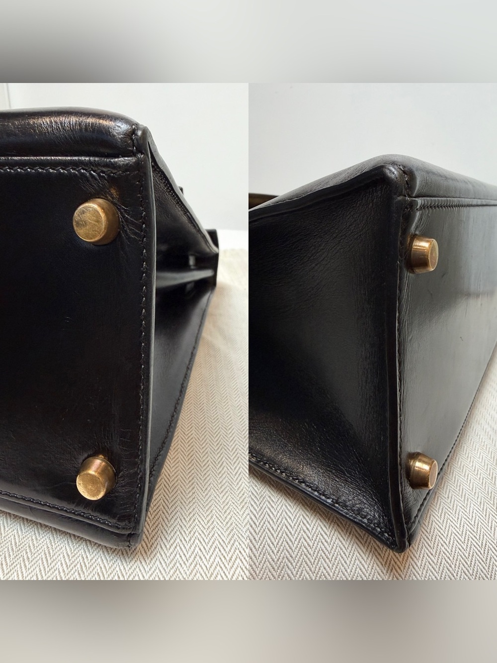 Hermes VTG Kelly 32 Box Leather Sellier,new Gold Hrdware, refurbished@Hermes spa - Picture 6 of 16